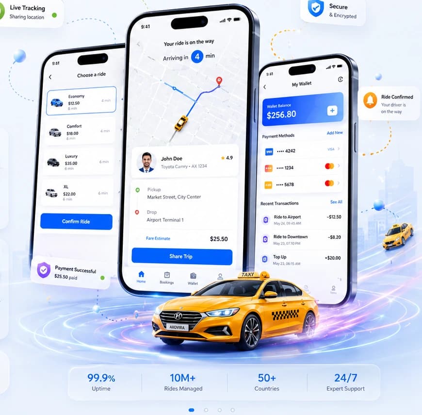 Taxi mobility product configured around business operations