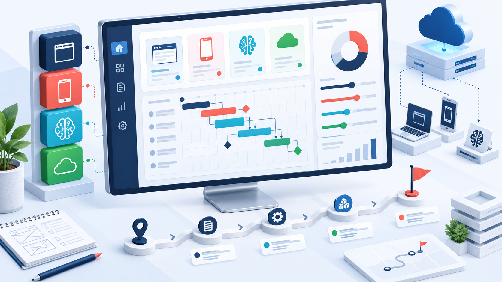 Software project estimator with modular features, budget controls and delivery roadmap